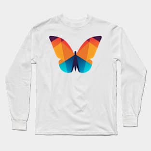 Butterfly Flight - Minimalist butterfly design for the environment Long Sleeve T-Shirt